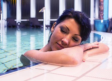 Entspannung im Wellnessbereich des HCC Rostock